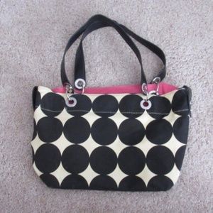 Black and White Polka Dot Handbag/Purse